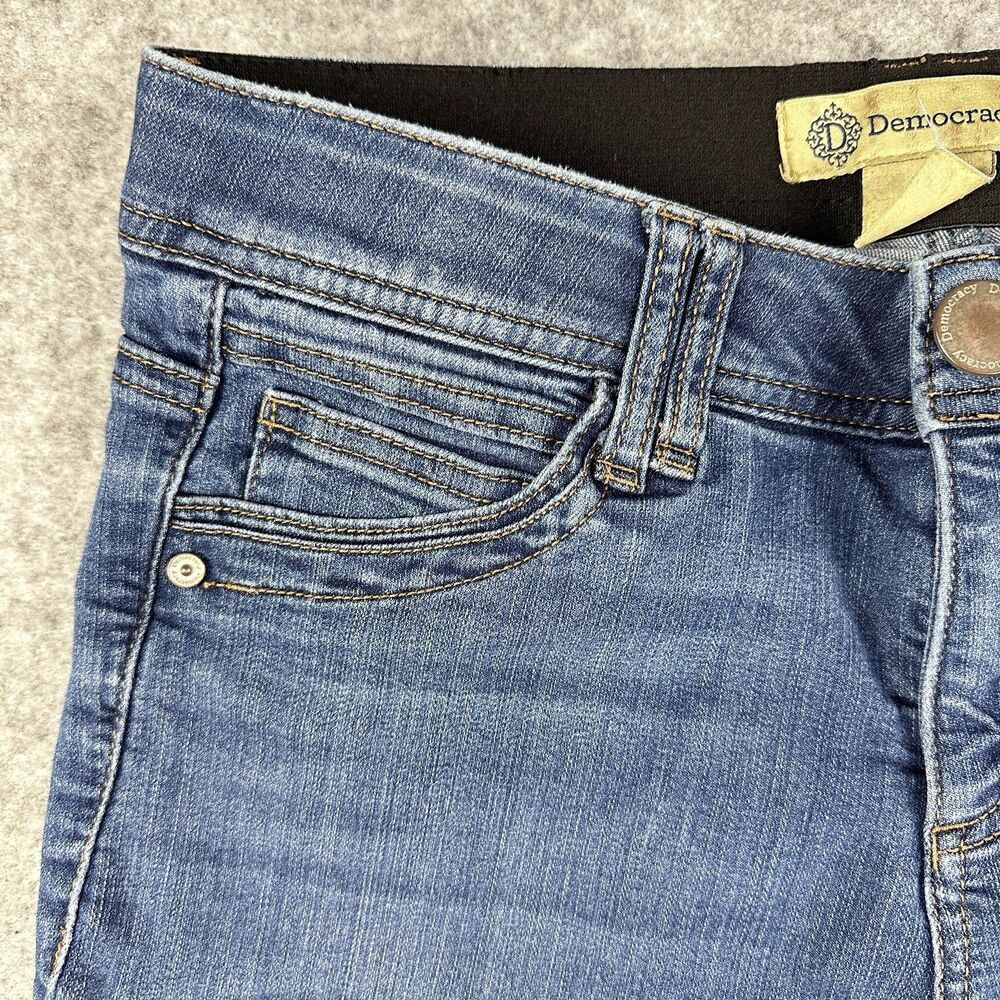 Democracy Ab Technology Jeans Womens 6 Blue Skinny Ankle Everyday Stretch Denim - Picture 7 of 15